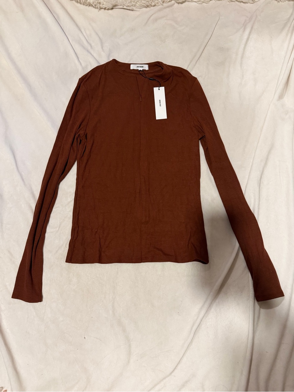 Invisible zip long sleeve